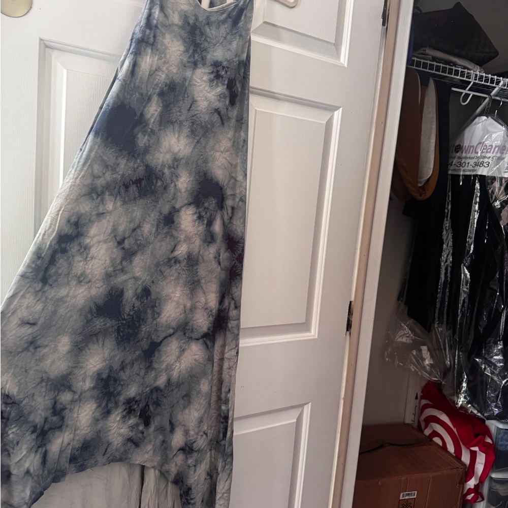 Tie-Dye Asymmetrical Dress
